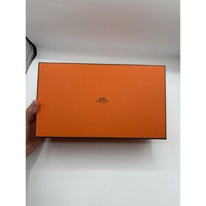 Authentic Hermes‎ Empty Orange Shoe Box W/ Dustbags 11"x6.5"x4"